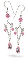 Silver earring swarovski ESH005